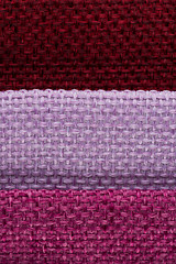 Image showing Multi color fabric texture samples