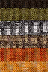 Image showing Multi color fabric texture samples