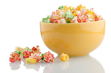 Image showing Bowl of popcorn