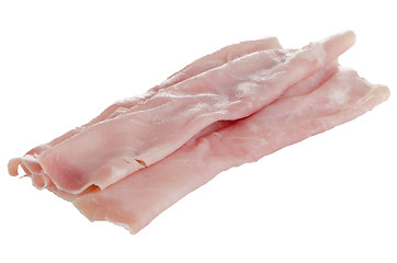 Image showing Fresh shaved ham