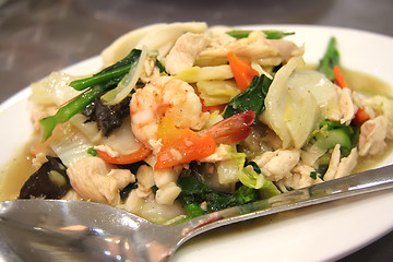 Image showing Chinese fried vegetables