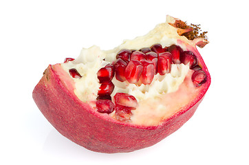 Image showing Half pomegranate fruit
