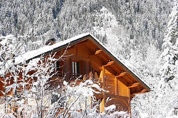 Image showing Alpine cabin