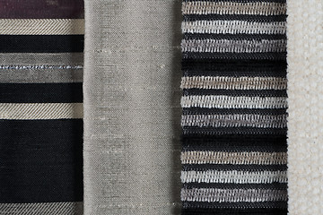 Image showing Multi color fabric texture samples