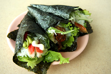 Image showing Temaki sushi