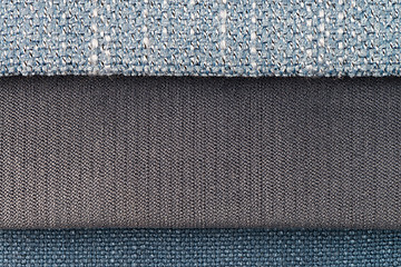 Image showing Multi color fabric texture samples