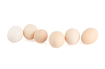 Image showing Six eggs 