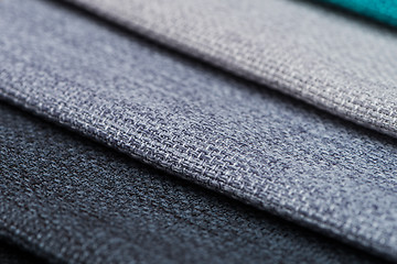 Image showing Multi color fabric texture samples