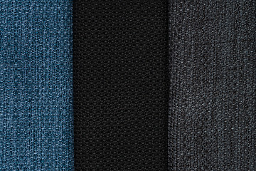 Image showing Multi color fabric texture samples