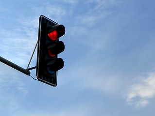 Image showing red traffic light