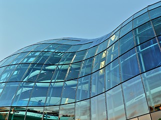 Image showing Glass building structure