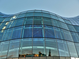 Image showing Glass building structure