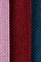 Image showing Multi color fabric texture samples