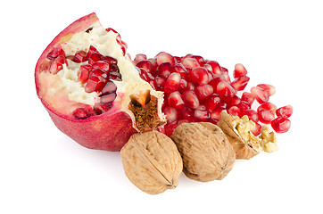 Image showing Ripe pomegranate fruit