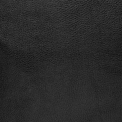 Image showing Black leather texture