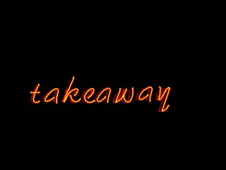 Image showing takeaway neon sign