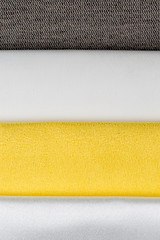 Image showing Multi color fabric texture samples