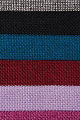 Image showing Multi color fabric texture samples