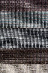 Image showing Multi color fabric texture samples