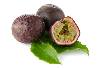 Image showing Fresh passion fruit