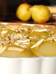 Image showing Tart Bourdaloue with ingredients