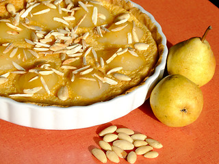 Image showing Tart Bourdaloue with ingredients