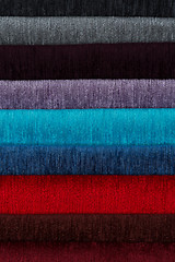 Image showing Multi color fabric texture samples