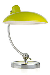 Image showing Retro green table lamp