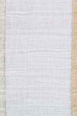 Image showing White fabric texture