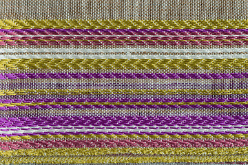 Image showing Multi color fabric texture samples