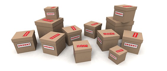 Image showing urgent packages