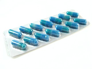 Image showing blue pills