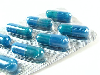 Image showing blue pills