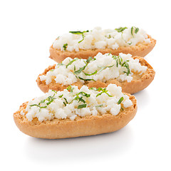 Image showing Crispbread with fromage