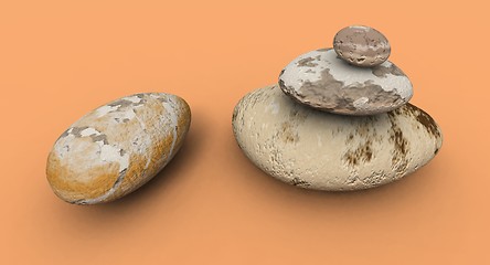 Image showing zen pebbles