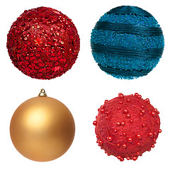 Image showing Christmas ball decorations