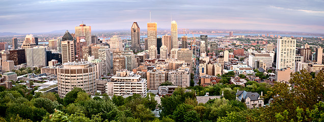 Image showing Panoramic Photo Montreal city