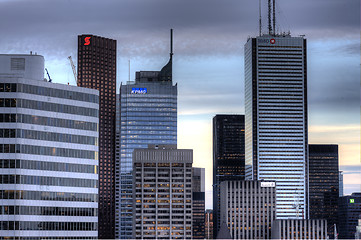 Image showing Toronto Skyline from rooftop