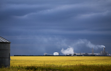 Image showing Storm Clouds Prairie Sky