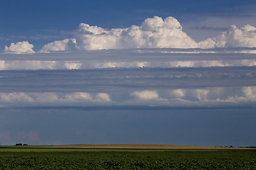 Image showing Storm Clouds Prairie Sky