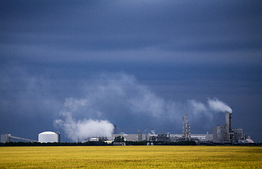 Image showing Storm Clouds Prairie Sky