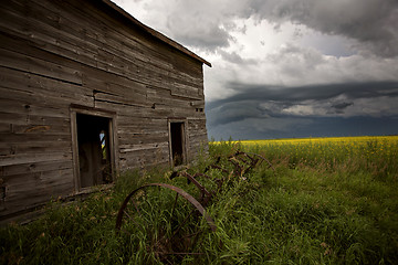 Image showing Storm Clouds Prairie Sky