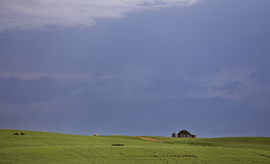 Image showing Storm Clouds Prairie Sky