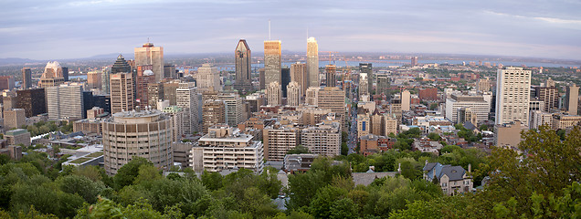 Image showing Panoramic Photo Montreal city