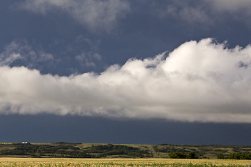 Image showing Storm Clouds Prairie Sky