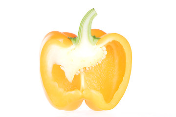 Image showing Vegetables, cut Bulgarian bell Pepper, Yellow