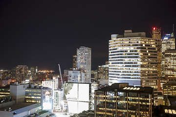 Image showing Toronto Skyline from rooftop