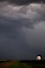 Image showing Storm Clouds Prairie Sky