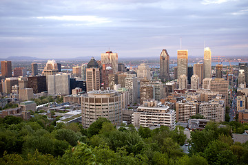 Image showing Panoramic Photo Montreal city