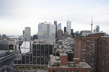 Image showing Toronto Skyline from rooftop